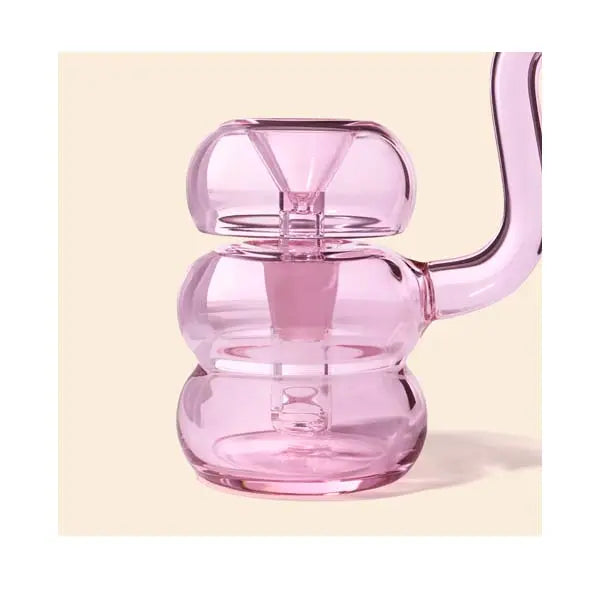 NWTN Home Bollo glass bubbler for smooth dry herb smoking - petal side
