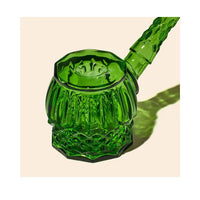 NWTN Home Highball Bubbler – Premium Glass Water Pipe for Smooth Smoking - emerald top