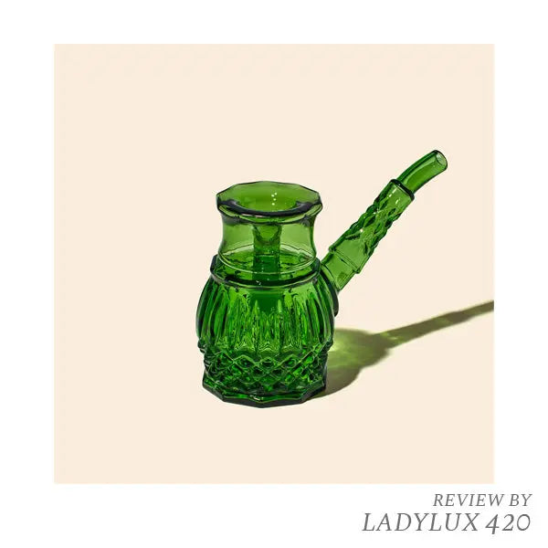NWTN Home Highball Bubbler – Premium Glass Water Pipe for Smooth Smoking - emerald