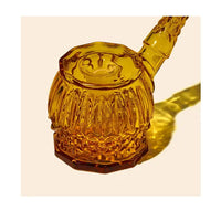 NWTN Home Highball Bubbler – Premium Glass Water Pipe for Smooth Smoking - honeycomb top