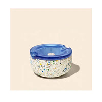 NWTN Symi recycled terrazzo and maritime borosilicate glass ashtray, modern designer smoking accessory - main