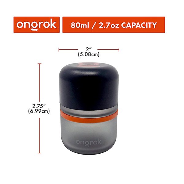 Ongrok 80ml_6.2g Child Resistant Frosted Glass Storage Jars - Single copy 2