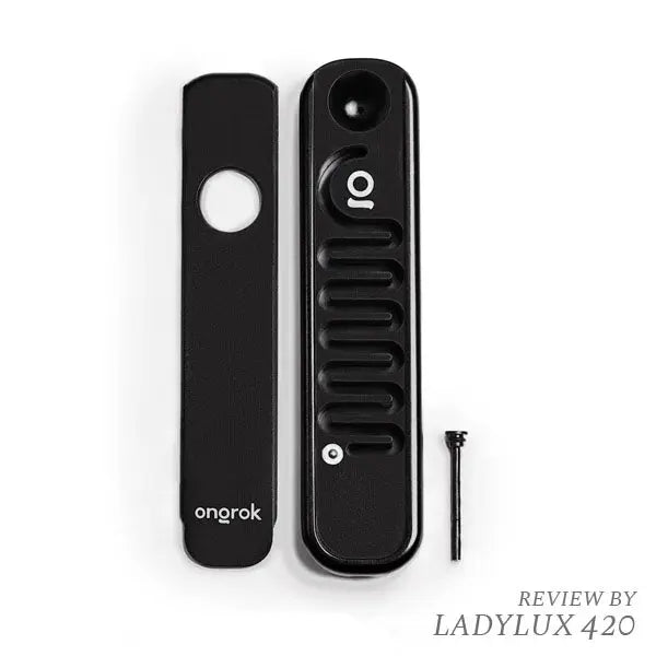Ongrok Aluminium Cooling Hand Pipe with fast shipping Australia-wide – discreet and portable smoking. black front parts