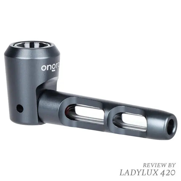 Ongrok aluminium & glass spoon pipe gunmetal – fast shipping Australia-wide