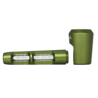 Ongrok aluminium & glass spoon pipe green main