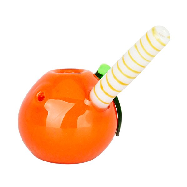 Orange You Glad We Didn’t Mistake This For A Peach Glass Bubbler copy