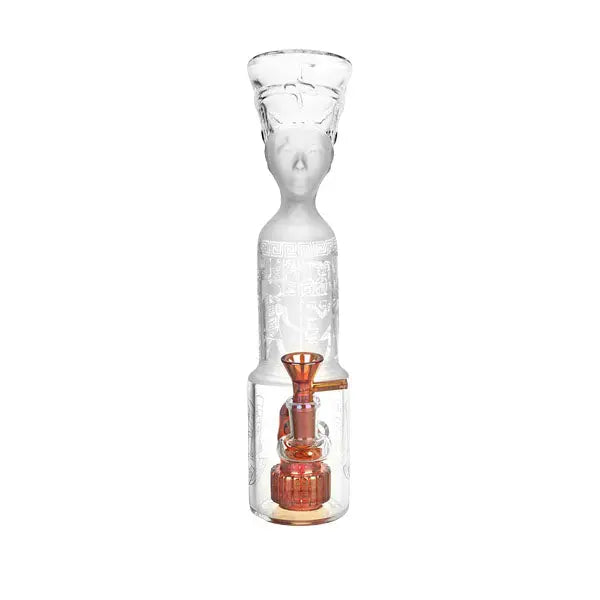 Pharoah Head frosted glass water pipe with fast shipping Australia-wide - front