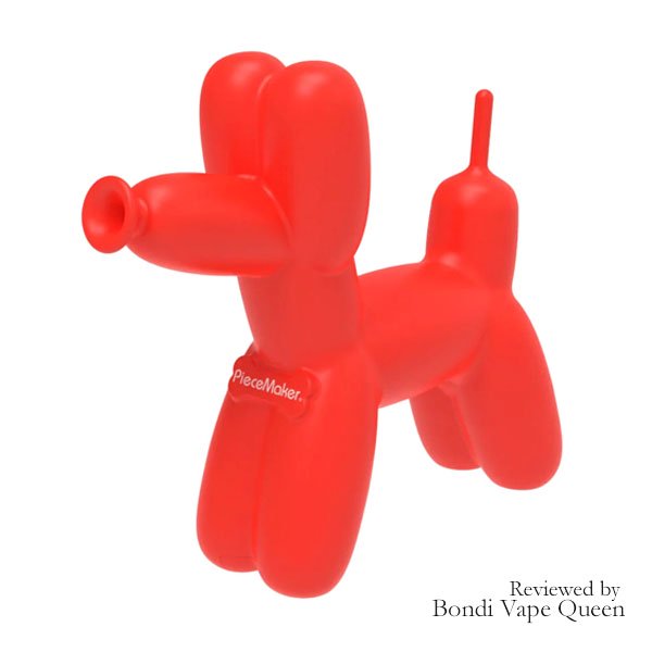 Piecemaker K9 Silicone Balloon Dog Water Pipe – Red