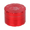 Piranha Retro 2.5" Red Aluminium Grinder – 4 Piece with fast shipping Australia-wide standing