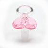 Planet X Flower Power Heart-Shaped Glass Pink Cone – 14mm copy