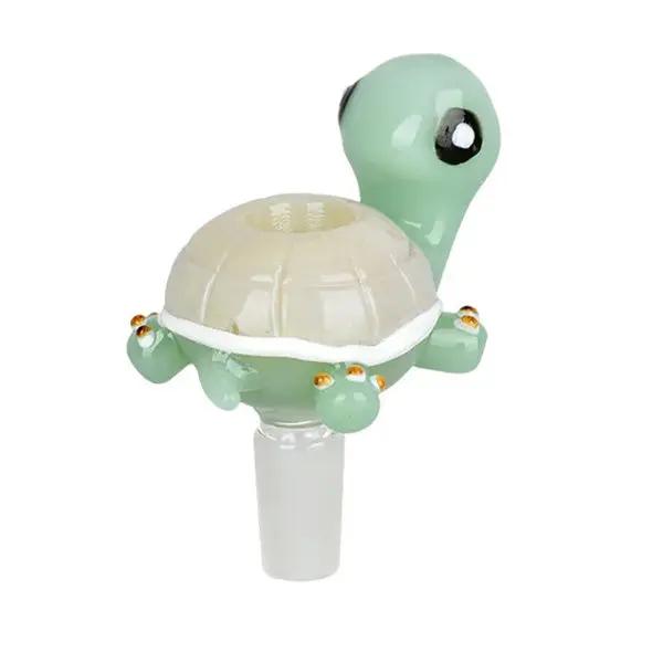 Plop the Turtle Herbal Slide jade green glass bowl – fast shipping Australia-wide - back
