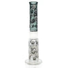Prism Skull Honeycomb Water Pipe with White Collar – Fast shipping Australia-wide - back