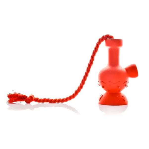 Puff Palz 6" Tug & Toke Dog Toy in Red – Fast shipping Australia - left
