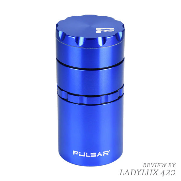 Pulsar 2" 4-Piece + Storage Metal Grinder Blue