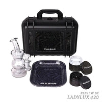 Pulsar Bent Neck 5.75" Water Pipe Travel Set Basic Black – Fast Shipping Australia-Wide - main