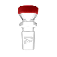 Pulsar Glass Flower Bowl with Stripe – Fast Shipping Australia-Wide, Premium Borosilicate Quality - red
