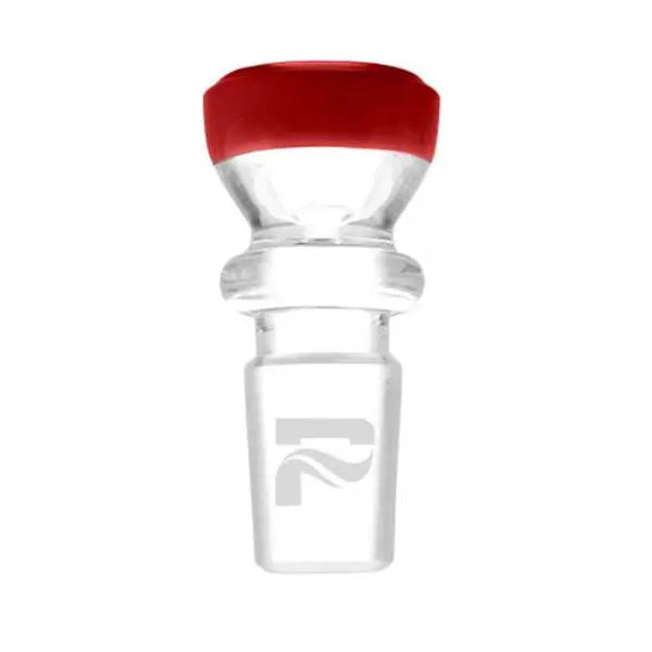 Pulsar Glass Flower Bowl with Stripe – Fast Shipping Australia-Wide, Premium Borosilicate Quality - red
