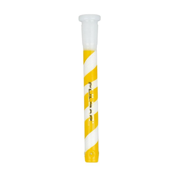 Pulsar Candy Stripe Downstem 14mm 4.5″ Yellow