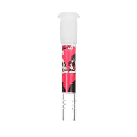 Pulsar Sakura Skulls 7.75in Beaker Water Pipe Kit – Stylish & Compact Smoker’s Set - down stem