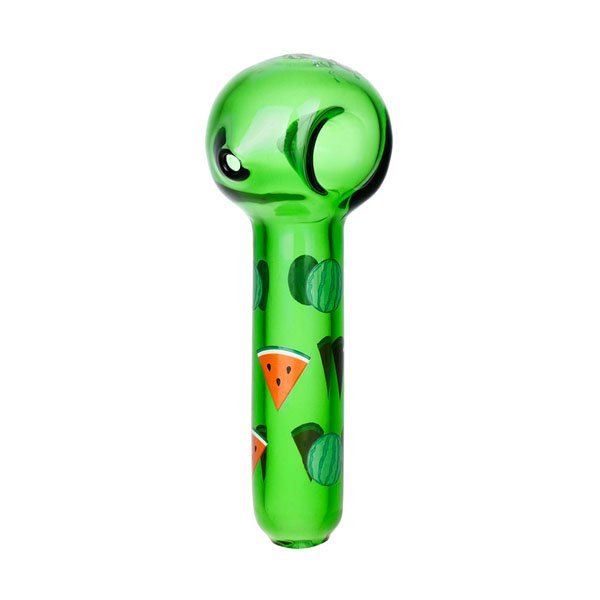Pulsar Fruit Series 10″ Watermelon Zkittles Water Pipe + Hand Pipe Glow Duo copy