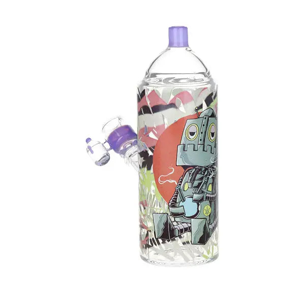 Pulsar Graffiti Dopebot glass herb pipe duo – fast shipping Australia-wide - bong