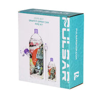 Pulsar Graffiti Dopebot glass herb pipe duo – fast shipping Australia-wide - box