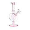 Pulsar Pink Heart Chalice 9" Glass Water Pipe – fast shipping Australia-wide-right