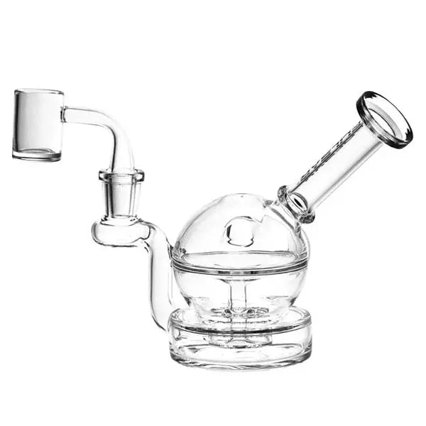 Pulsar Sphere Glass Recycler Rig clear dab rig with recycler function for smooth hits - side