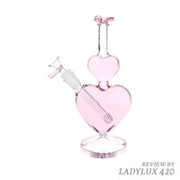 Pulsar Stacked Hearts 10" Glass Water Pipe with fast shipping Australia-wide