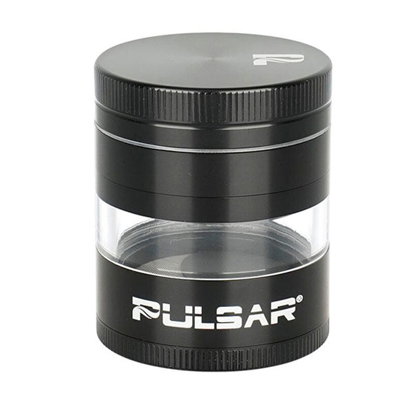 Pulsar 2.5" Solid Top Side Window 5-Piece Grinder black
