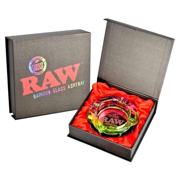 RAW Prism Glass Ashtray - 4.5” _ Rainbow copy