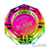 RAW Prism Glass Ashtray - 4.5” _ Rainbow