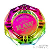 RAW Prism Glass Ashtray - 4.5” _ Rainbow