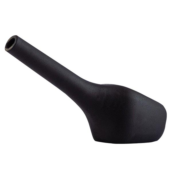 RYOT 6” Matte Black Glass Spoon, sandblasted finish, fast shipping Australia-wide - side
