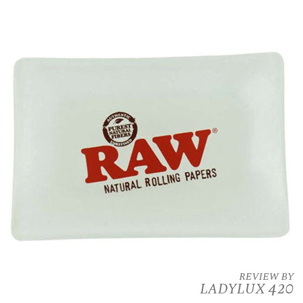 Raw Glass Mini Rolling Tray - Frosted Glass