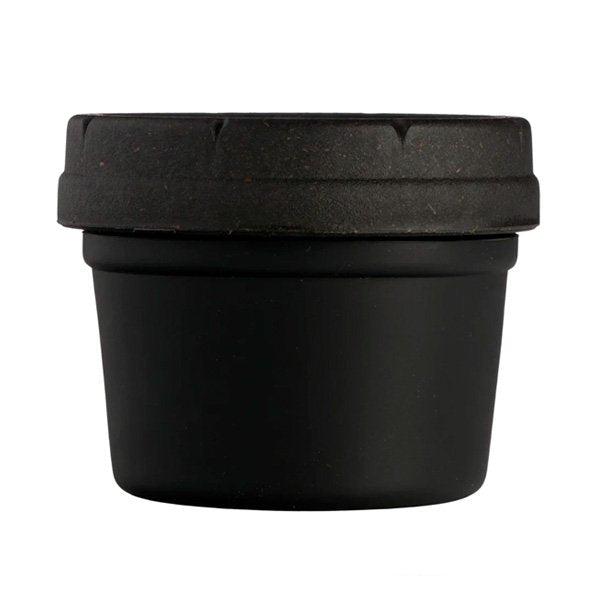 Re_Stash 4oz Mason Storage Jar with Silicone Koozie Black_