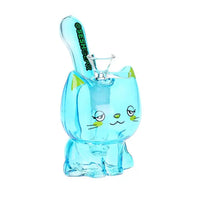 SeshGear Kitty Cat 5.5" Glass Water Pipe – Fast Shipping Australia-Wide - blue