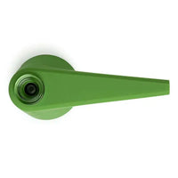 SoftGlass Pier 4" silicone and glass bubbler with cartridge adapter for smooth hits - pistachio - top