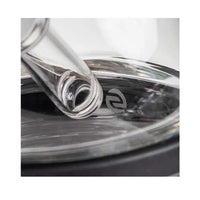 Softglass Core Series onyx water pipe, borosilicate glass silicone hybrid bong - bottom