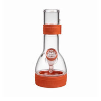 Softglass Core Series sienna water pipe, borosilicate glass silicone hybrid bong - front