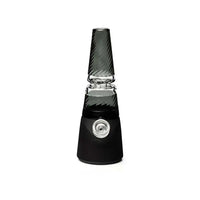 Softglass Totem Bong premium glass water pipe with artistic totem design - onyx - front