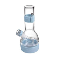 Softglass Core Series cerulean water pipe, borosilicate glass silicone hybrid bong 