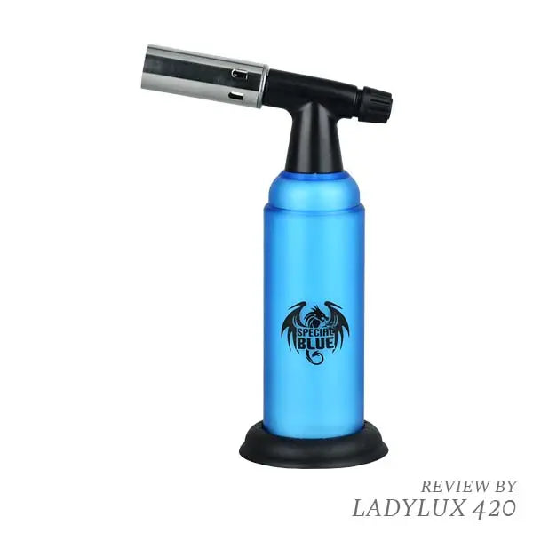 Special Blue Monster Pro 2 torch lighter with stash box, refillable butane flame