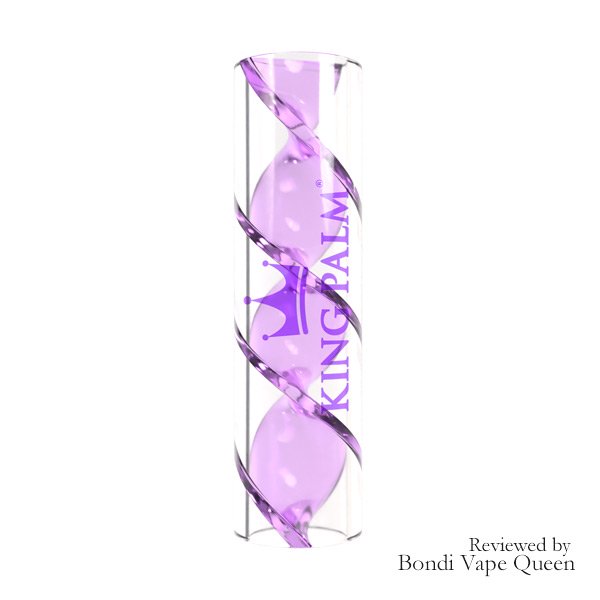 Spiral Glass Tips purple