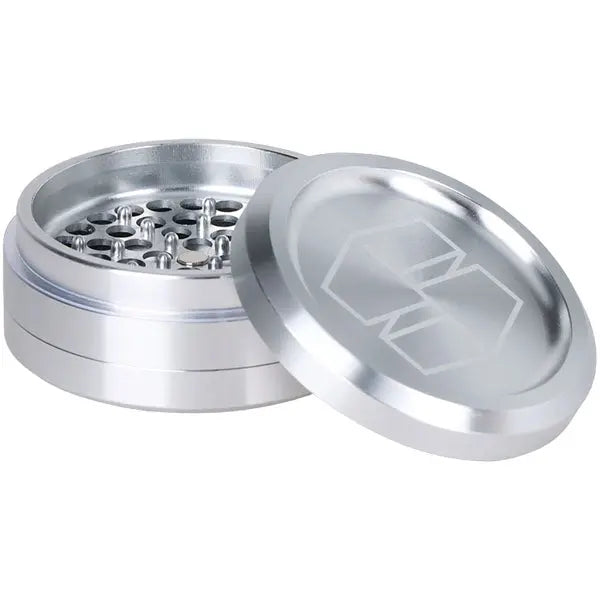Stache Products 3pc 2.25" Slim Grinder – Fast Shipping Australia-Wide - silver