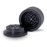 Stache Products 3-Piece 360 64mm Large Grynder herb grinder, 2.5 inch - black side
