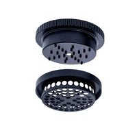 Stache Products 3-Piece 360 64mm Large Grynder herb grinder, 2.5 inch - black parts top
