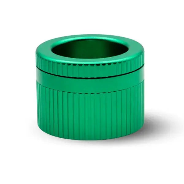 Stache Products 3-Piece 360 64mm Large Grynder herb grinder, 2.5 inch - green