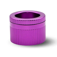 Stache Products 3-Piece 360 64mm Large Grynder herb grinder, 2.5 inch - purple