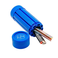 Stache Products Roll-N'-Stache Portable Rolling Kit with Built-In Grinder - blue - storage
